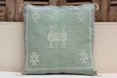 Sabra Kussen uit Marokko groen 45cm x 45cm incl vulling nr.94097