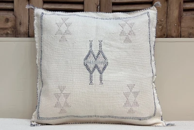Sabra Kussen uit Marokko wit 45cm x 45cm incl vulling nr.94117