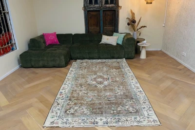 Vintage vloerkleed 59626 270cm x 160cm