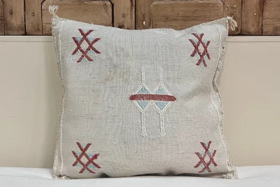 SALE Sabra Kussen uit Marokko 45cm x 45cm incl vulling nr.64076 (kussen heeft vlekken)