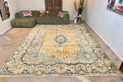 Vintage kirman vloerkleed 65023 405cm x 296cm