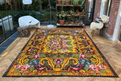 Rozenkelim authentiek, handgeweven in Moldavië 23324 363cm x 234cm  