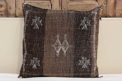 Sabra Kussen uit Marokko bruin 45cm x 45cm incl vulling nr.64116