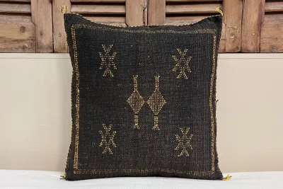 Sabra Kussen uit Marokko bruin 45cm x 45cm incl vulling nr.64117