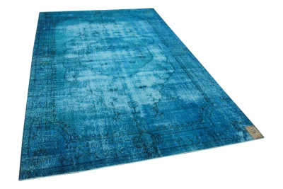 Vintage vloerkleed blauw 11021 311cm x 202cm