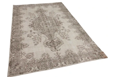 Vintage vloerkleed beige nr:15681 270cm x 175cm