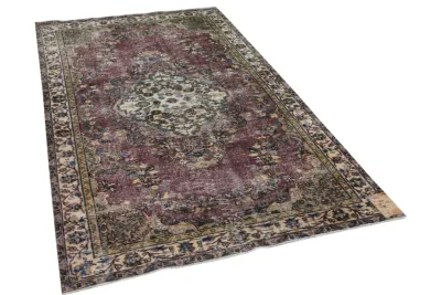 Vintage vloerkleed rood nr.19221 256cm x 154cm