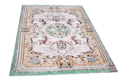 SALE Vintage vloerkleed 9226 276cm x 165cm (kleed heeft een vlek, zie foto's)