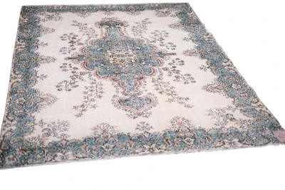 Vintage vloerkleed groen 3115 300cm x 213cm