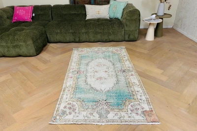 Vintage vloerkleed 46260 186cm x 110cm