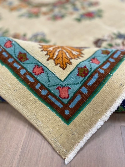 Vintage vloerkleed 464131 274cm x 196cm