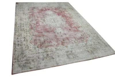 Vintage vloerkleed groen bruin, nr.59495  390cm x 290cm 