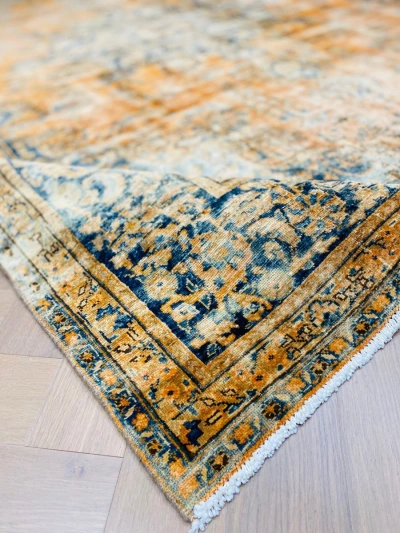 Vintage kirman vloerkleed 63744 380cm x 293cm