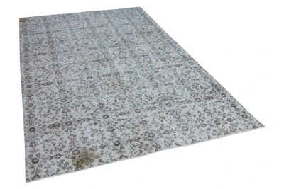 Vintage vloerkleed beige nr.7295 293cm x 188cm (kleed heeft een vlek)