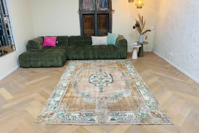 Vintage vloerkleed 10765 305cm x 194cm 