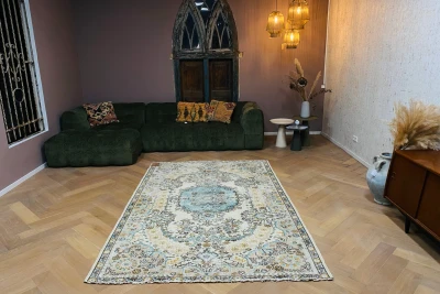 Vintage vloerkleed 12393 265cm x 168cm 