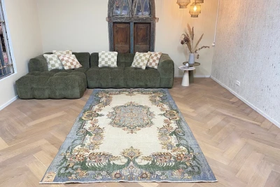 Vintage vloerkleed 12398 294cm x 173cm