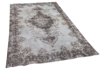 Vintage vloerkleed groen 14595 267cm x 162cm