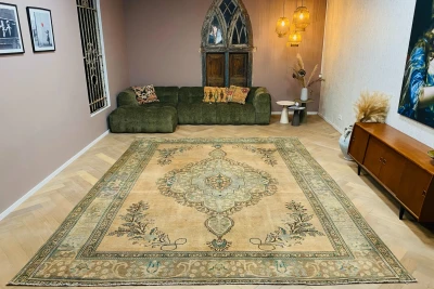 Vintage vloerkleed 14830 371cm x 292cm