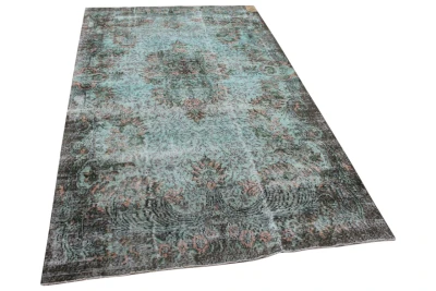 Vintage vloerkleed groen 17008 283cm x 163cm