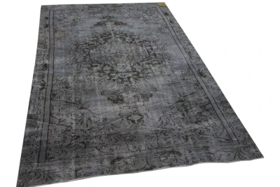 Vintage vloerkleed grijs 19444 270cm x 164cm