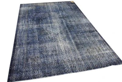 Vintage vloerkleed donkerblauw 23174 285cm x 175cm