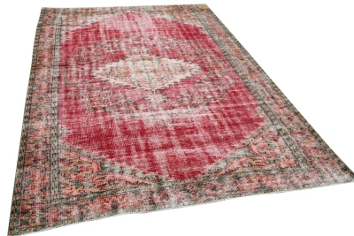Vintage vloerkleed rood 28133 281cm x 174cm