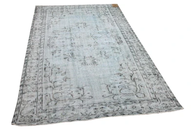 Vintage vloerkleed blauw 34389 275cm x 160cm