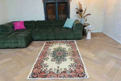 Vintage vloerkleed 58635 200cm x 120cm