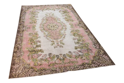 Vintage vloerkleed met roze 9238 288cm x 171cm