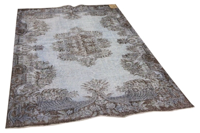 SALE Vintage vloerkleed blauw 9290 244cm x 143cm