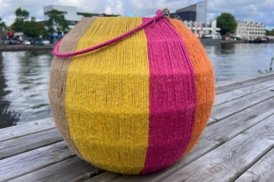 Kleurrijke jute lantaarn nr.845 