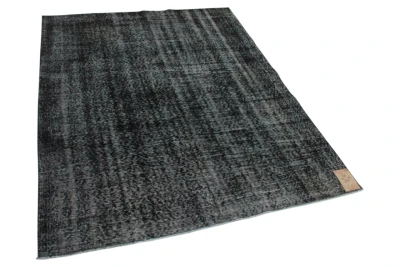 zwart vintage vloerkleed 226cm x 178cm  