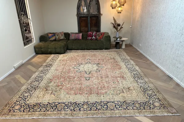Vintage Perzisch vloerkleed 65077 415cm x 313cm