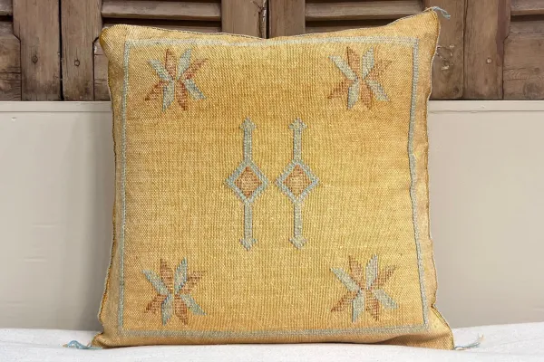 Sabra Kussen Marokko geel 45cm x 45cm incl vulling nr.14183