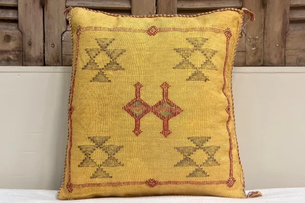 Sabra Kussen Marokko geel 45cm x 45cm incl vulling nr.14211