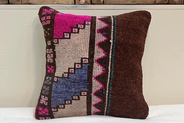 Kelim kussen uit Turkije 40cm x 40cm incl binnenkussen Nr.16000