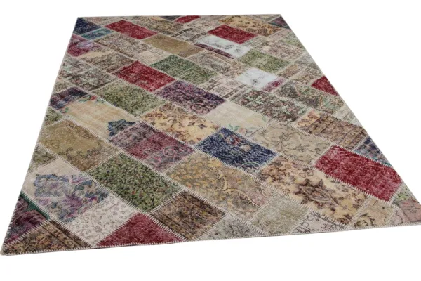 patchwork vloerkleed diverse kleuren nr.19456 290cm x 200cm