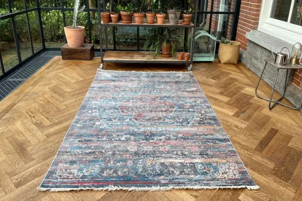 SALE vloerkleed met zachte pool donkere tinten in diverse maten verkrijgbaar 180 x 120cm