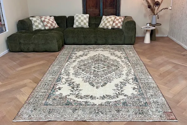 Vintage vloerkleed 27191 314cm x 188cm