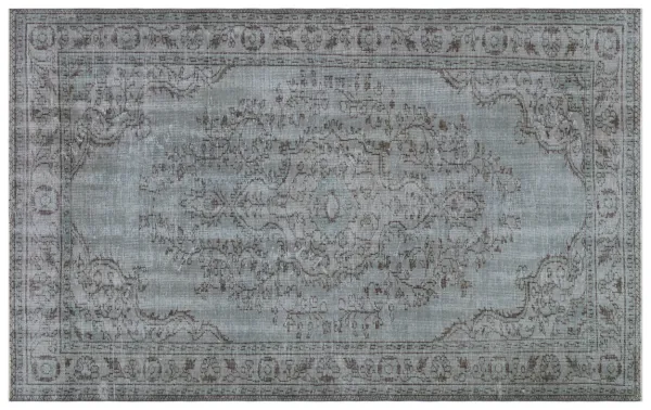 Vintage vloerkleed grijs 28426 303cm x 189cm