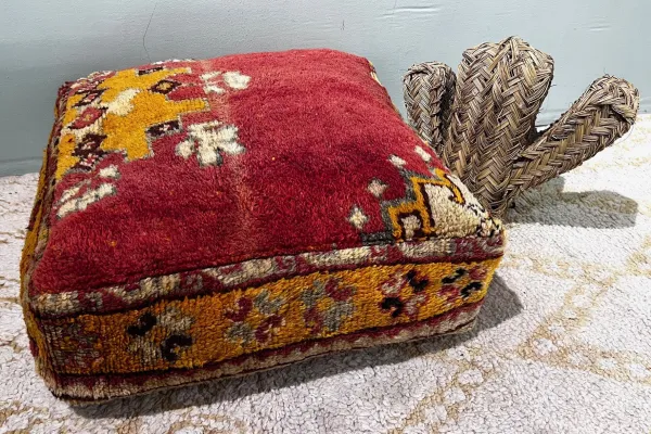 Moroccan Pouf No. 12065 60cm x 60cm x 25cm including filling