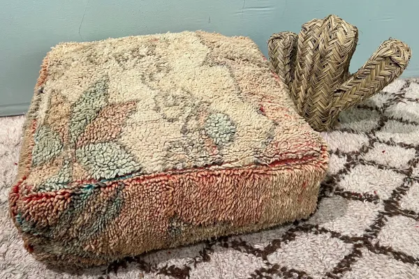 Marokkaanse Poef 60cm x 60cm x 25cm nr: 44084