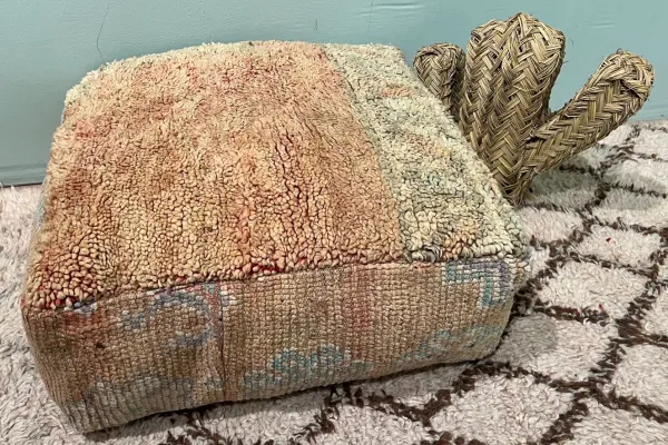 Marokkaanse Poef 60cm x 60cm x 25cm nr: 44087