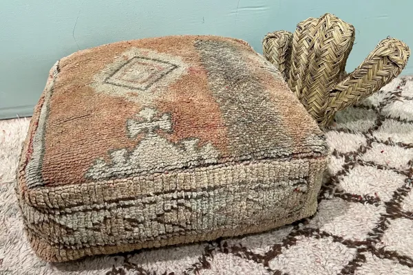 Marokkaanse Poef 60cm x 60cm x 25cm nr: 44096