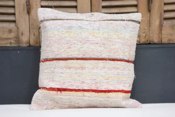 Kussen uit Turkije 50cm x 50cm incl binnenkussen katoenen achterkant (beige) Nr.51638