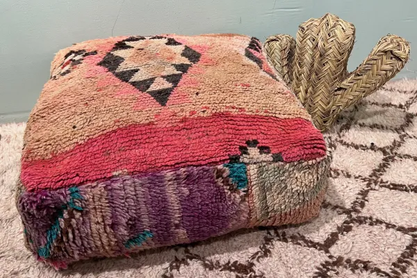 Marokkaanse Poef nr.55126 60cm x 60cm x 25cm