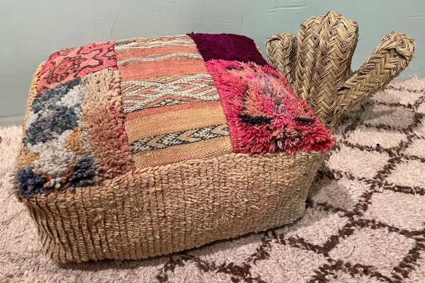 Marokkaanse Poef nr.55127 60cm x 60cm x 25cm