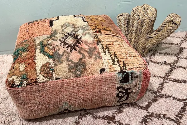 Marokkaanse Poef nr.55133 60cm x 60cm x 25cm