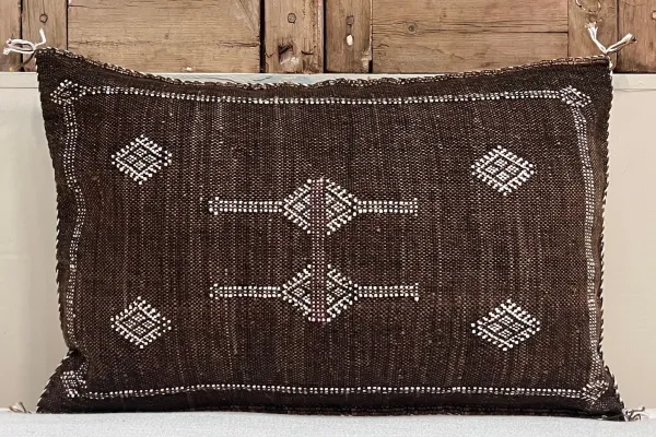 Sabra Kussen uit Marokko bruin 60cm x 40cm incl vulling nr.61221